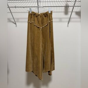 Coco Blanc Girl’s Asymmetrical Tan Skirt Size 14